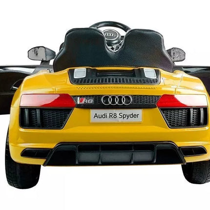 Audi R8 Spyder Yellow – elektromobilis vaikams, dažytas