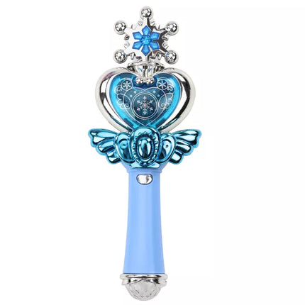 Princesės lazdelė su spalvingomis švieselėmis ir garsais, mėlyna