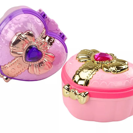 Rinkinys: Skrynia, Širdelės formos dėžutė, Papuošalų dėžutė, Aksesuarų mišinys