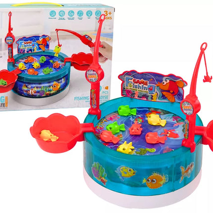 Magnetinis "Arcade Game" žvejybos žaidimas su šviesomis ir garsais