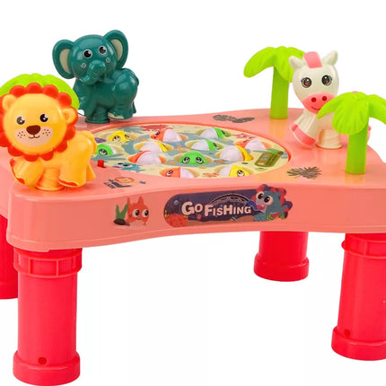 Žvejybos arkadinis žaidimas, rožinis stalas