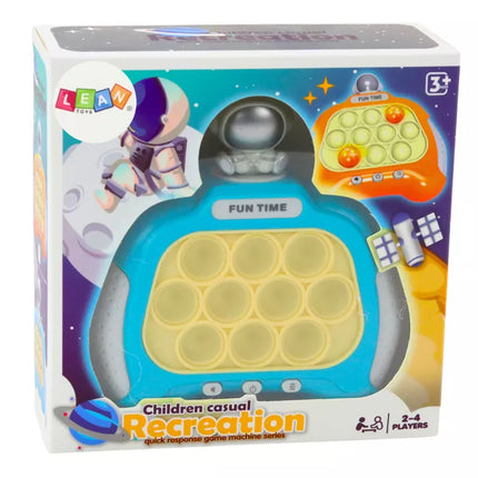 Pop It "Wac A Mole" žaidimas – astronautas, švieselės, garsai, mėlynas