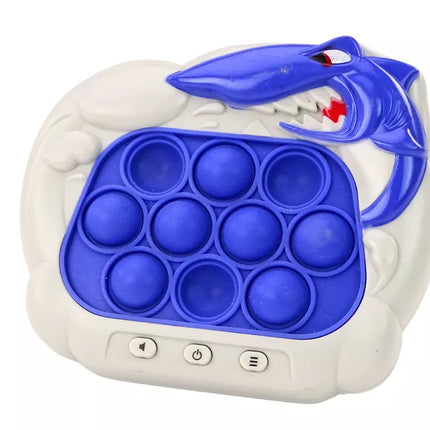 Sensorinis žaidimas „Pop-It“ konsolė Ryklys Šviesos Garsai Mėlyna