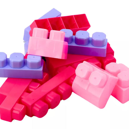 Edukacinių didelių konstruktorių rinkinys kibire, 160 vnt.