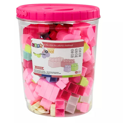 Edukacinių didelių konstruktorių rinkinys kibire, 160 vnt.