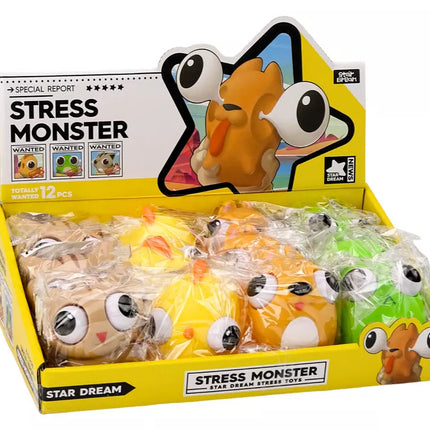 Antistresinis žaislas Laimei Monstras Gniuždiklis Sensorinis MIX