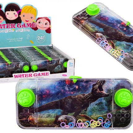 Vandens arkadinis žaidimas Dinozauras Tyrannosaurus Konsolės bloknotas Žalias