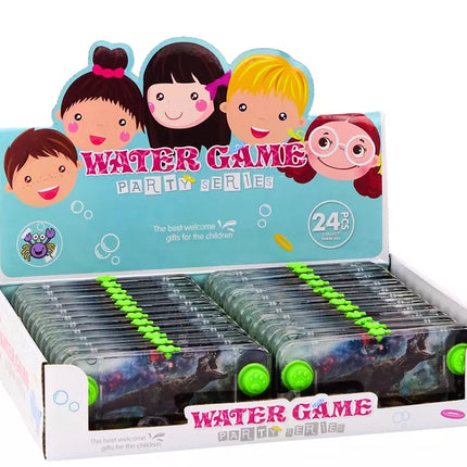 Vandens arkadinis žaidimas „Dinozauras Velociraptor“, konsolės padėklas, žalias