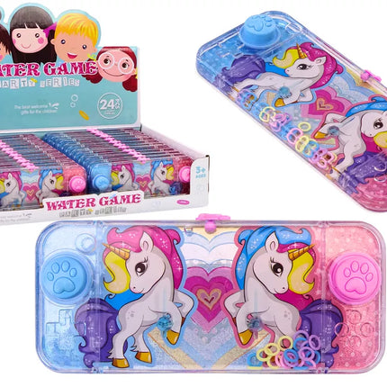 Vandens žaidimų arkadinis žaidimų automatas rožinis vienaragis Pad ratai