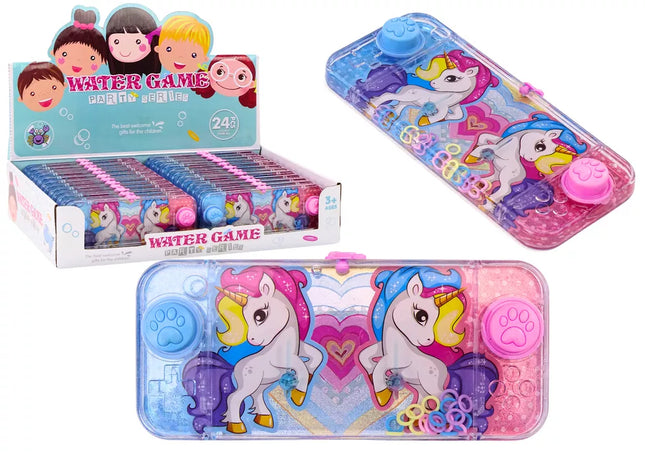 Vandens žaidimų arkadinis žaidimų automatas rožinis vienaragis Pad ratai