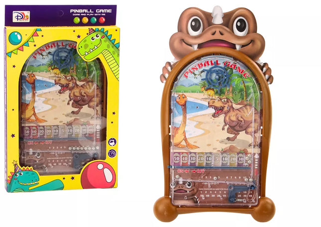 Žaidimų automatas Pinball Dinosaurs rudas stovas