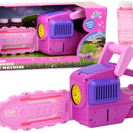 Muilo burbulų mašina grandininis pjūklas rožinis