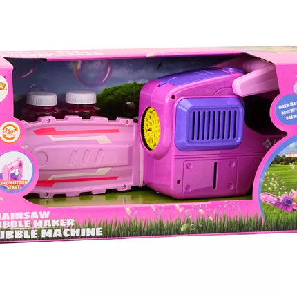 Muilo burbulų mašina grandininis pjūklas rožinis