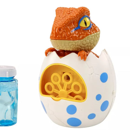 Dinozaurų burbulų mašina kiaušinio formos pakuotėje