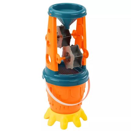 Smėlio rinkinys: Smulkintuvas, kastuvėlis, grėblys, laistytuvas, formelės, kibiras, 10 vnt.