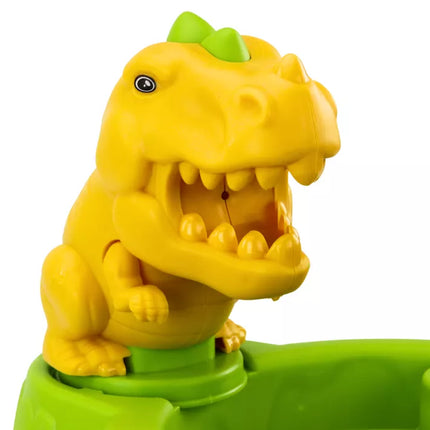 Smėlio kibirėlių rinkinys su dušo laistytuvu ir formelių dinozaurų rinkiniu