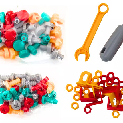 Daugiafunkcinis stalas 4in1 Kaladėlės Žvejyba Piešimas Mėlynas