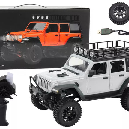 Nuotoliniu būdu valdoma RC 2.4G visureigė transporto priemonė 4x4, pilka