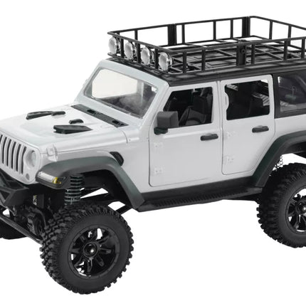 Nuotoliniu būdu valdoma RC 2.4G visureigė transporto priemonė 4x4, pilka