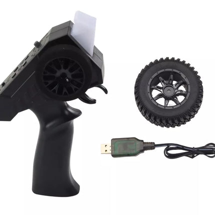 Nuotoliniu būdu valdoma RC 2.4G visureigė transporto priemonė 4x4, pilka