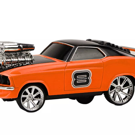 Nuotoliniu būdu valdomas automobilis 1:18 Drift 360 Šviesos Garsai Oranžinis