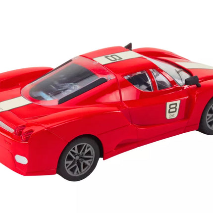 Nuotoliniu būdu valdomas sportinis automobilis 1:16 R/C raudonas