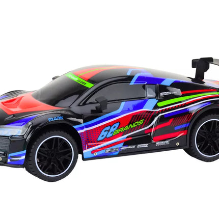 RC sportinis automobilis 1:10 25 km/h Šviesos Juodas