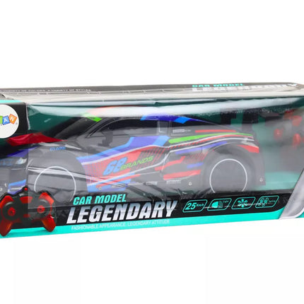 RC sportinis automobilis 1:10 25 km/h Šviesos Juodas