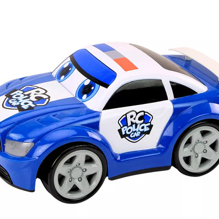 Animacinis policijos automobilis valdomas nuotoliniu būdu su šviesomis ir garsais