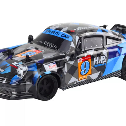 RC Nuotoliniu būdu valdomas automobilis 1:18 Guminiai ratai Driftingas Mėlynas