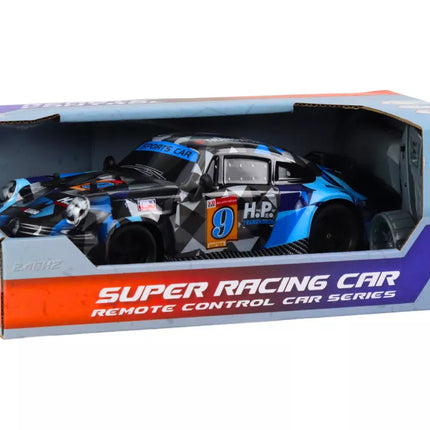 RC Nuotoliniu būdu valdomas automobilis 1:18 Guminiai ratai Driftingas Mėlynas