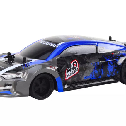 RC Nuotoliniu būdu valdomas automobilis 1:18 Guminiai ratai Driftingas Mėlynas