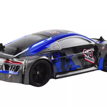 RC Nuotoliniu būdu valdomas automobilis 1:18 Guminiai ratai Driftingas Mėlynas