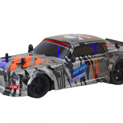 Nuotoliniu būdu valdomas sportinis automobilis RC 1:18, pilkas