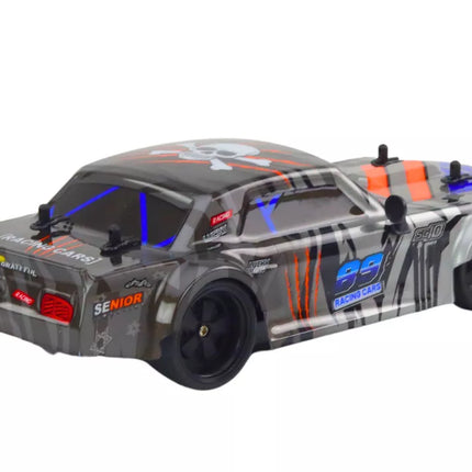 Nuotoliniu būdu valdomas sportinis automobilis RC 1:18, pilkas