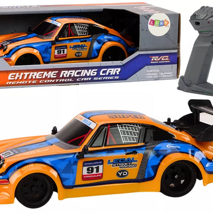 RC Nuotoliniu būdu valdomas automobilis 1:16 Guminiai ratai Drift Oranžinis