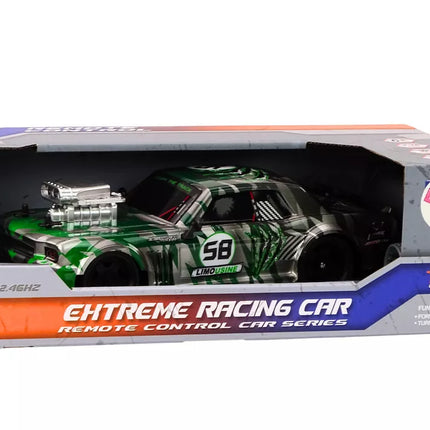 RC Nuotoliniu Būdu Valdomas Automobilis 1:16 Drifto Guminiai Ratai Žalias