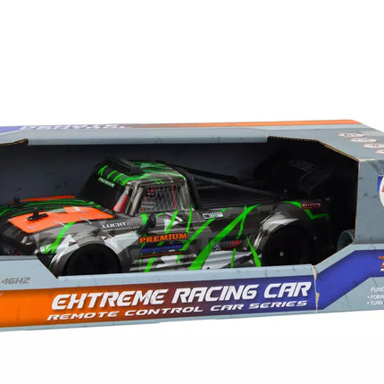 RC Nuotoliniu Būdu Valdomas Automobilis 1:16 Guminiai Drifto Ratai Pilkai Žalias