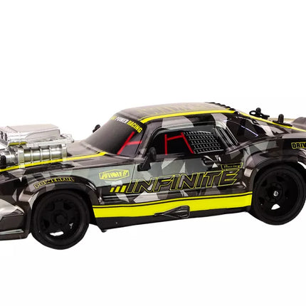 RC Nuotoliniu būdu valdomas automobilis 1:16 Guminiai ratai Drift Black