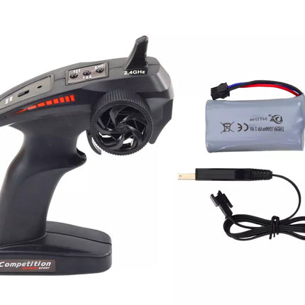 Didysis nuotoliniu valdomas RC sportinis automobilis 1:8 Šviesos garsai Grafičiai