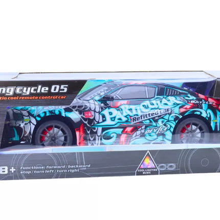 Didysis nuotoliniu valdomas RC sportinis automobilis 1:8 Šviesos garsai Grafičiai