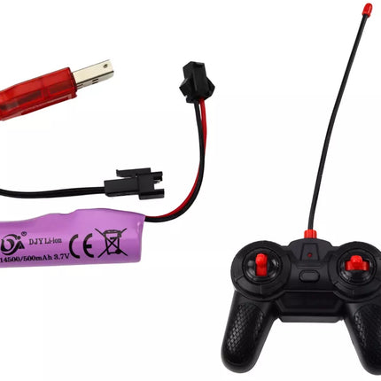 Nuotoliniu būdu valdomas RC lenktyninis automobilis 1:12 sidabrinės spalvos, su šviesomis ir garsais