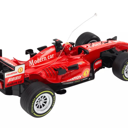 Sportinis lenktyninis automobilis su pavara 1:12 raudonas, su garsais