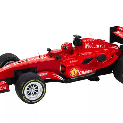 Sportinis lenktyninis automobilis su pavara 1:12 raudonas, su garsais