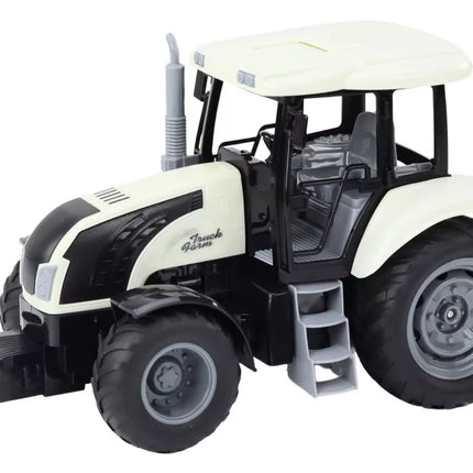 Nuotoliniu būdu valdomas RC traktorius 2.4G, baltas, su garsais