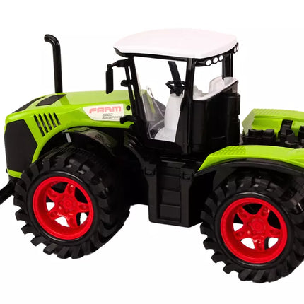 Ūkinis traktorius su medine priekaba 9 Bali medžiai Žalias pavara