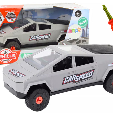 Modernus automobilio išardymo "pasidaryk pats" atsuktuvas, pilkas