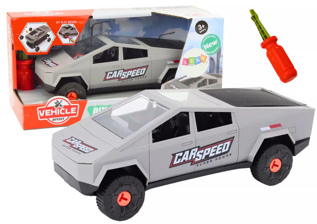 Modernus automobilio išardymo "pasidaryk pats" atsuktuvas, pilkas