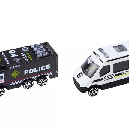 Lora tralas vilkikas lenktynių trasa 2in1 šviesos garsai ženklai automobiliai mėlyna