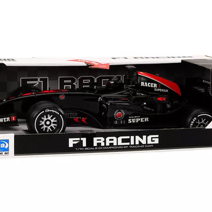 Sportinis bolidas Racer F1, mastelis 1:10, juodas, su garsais